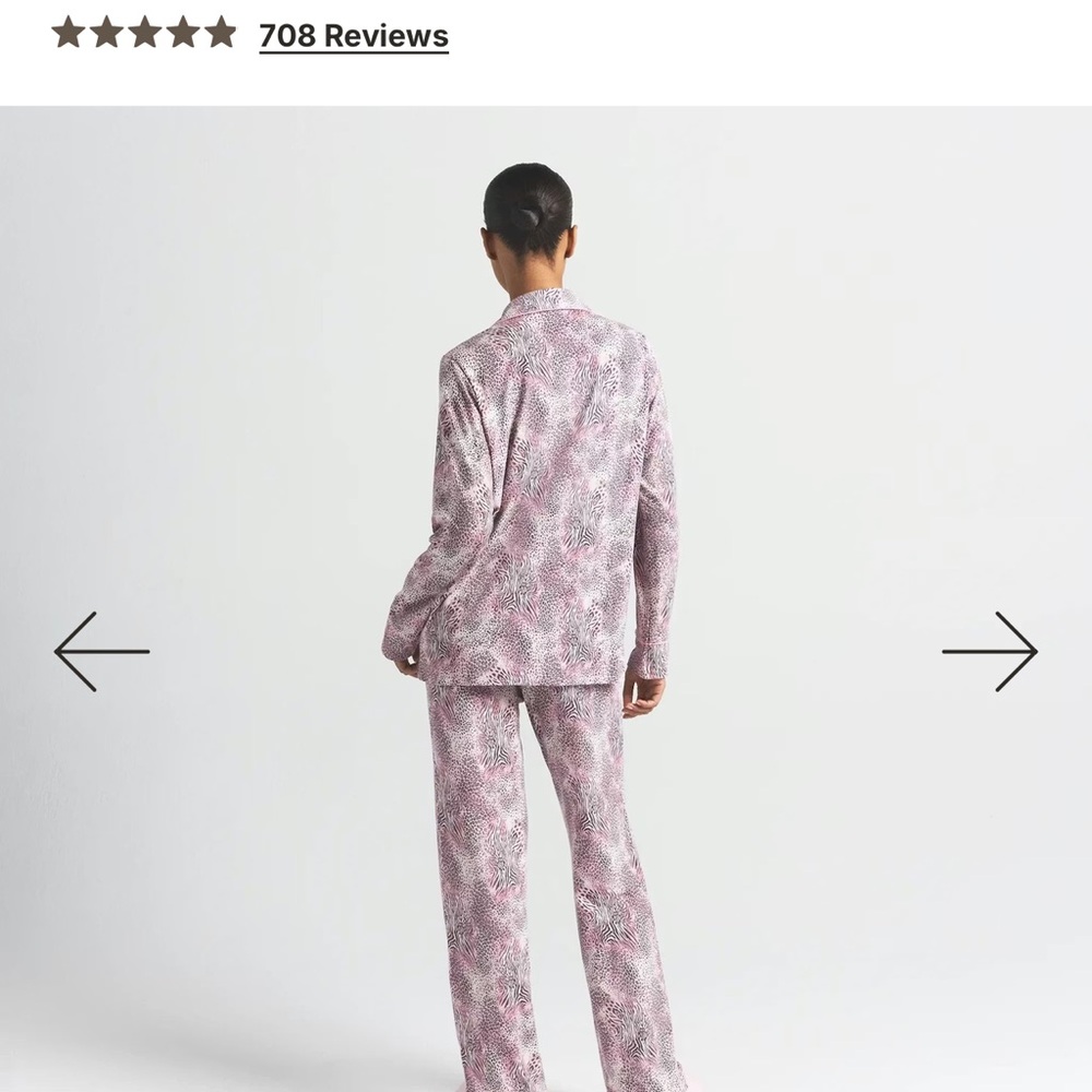 Skims Bloom Leopard Print Pajama Set - Picture 5 of 5